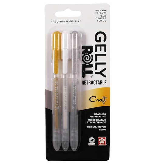 Sakura® Gelly Roll® 0.8mm Medium Point Retractable Craft Gel Pen Set